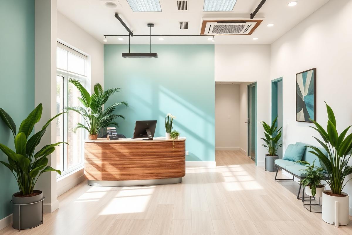 Warm reception area